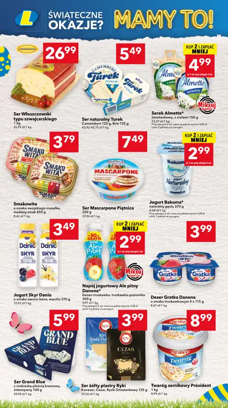 LEWIATAN - gazetka promocyjna Gazetka Świąteczne okazje Mamy to! woj. mazowieckie od czwartku 26.03 do soboty 04.04 - strona 6