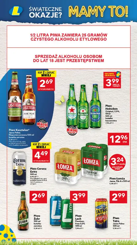 LEWIATAN - gazetka promocyjna Gazetka Świąteczne okazje Mamy to! Olsztyn od czwartku 26.03 do soboty 04.04 - strona 14