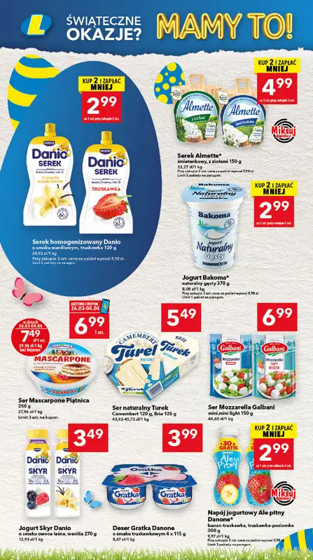 LEWIATAN - gazetka promocyjna Gazetka Świąteczne okazje Mamy to! Olsztyn od czwartku 26.03 do soboty 04.04 - strona 4
