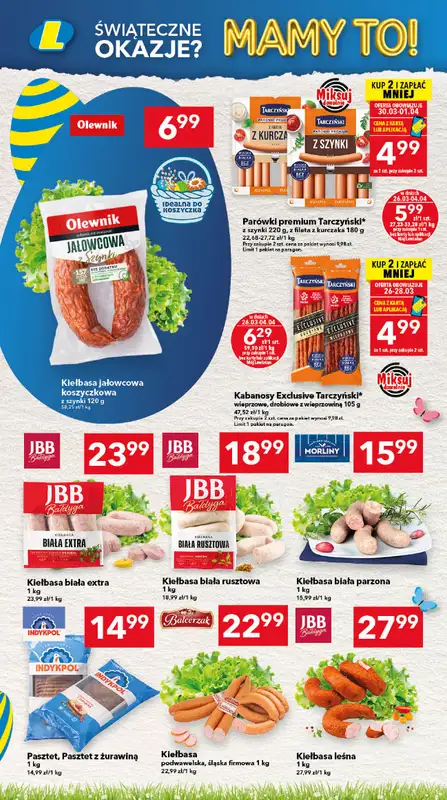 LEWIATAN - gazetka promocyjna Gazetka Świąteczne okazje Mamy to! Olsztyn od czwartku 26.03 do soboty 04.04 - strona 2