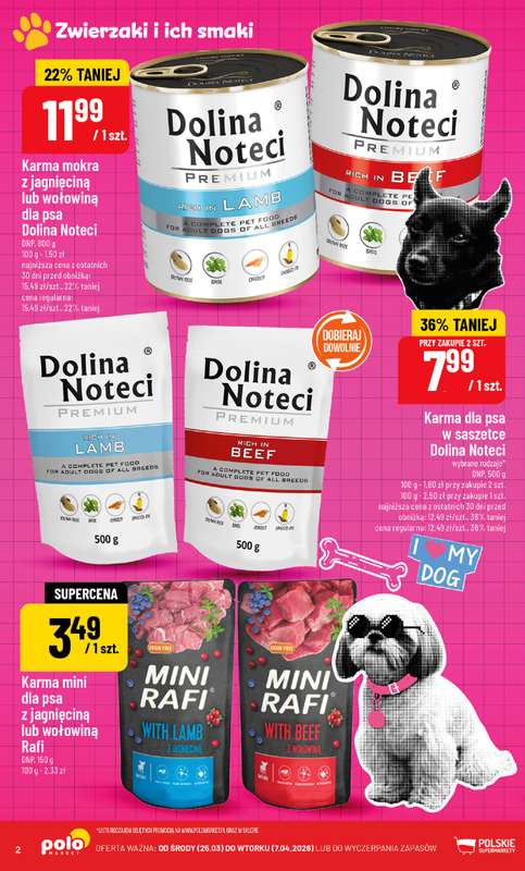 POLOmarket - gazetka promocyjna Katalog Zwierzaki i ich smaki od środy 25.03 do wtorku 07.04 - strona 2