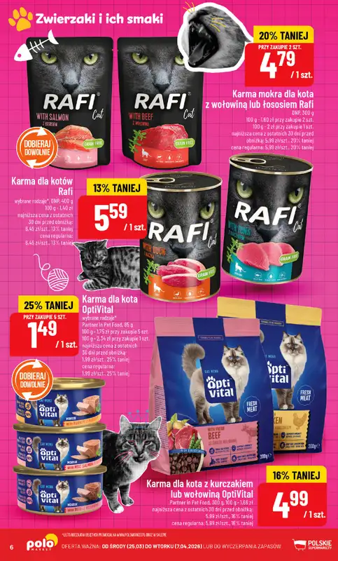 POLOmarket - gazetka promocyjna Katalog Zwierzaki i ich smaki od środy 25.03 do wtorku 07.04 - strona 6