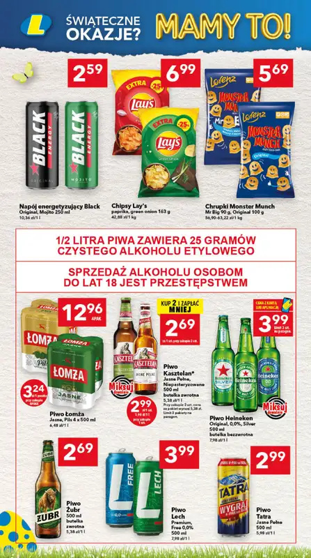 LEWIATAN - gazetka promocyjna Gazetka Świąteczne okazje Mamy to! woj. opolskie od czwartku 26.03 do soboty 04.04 - strona 14