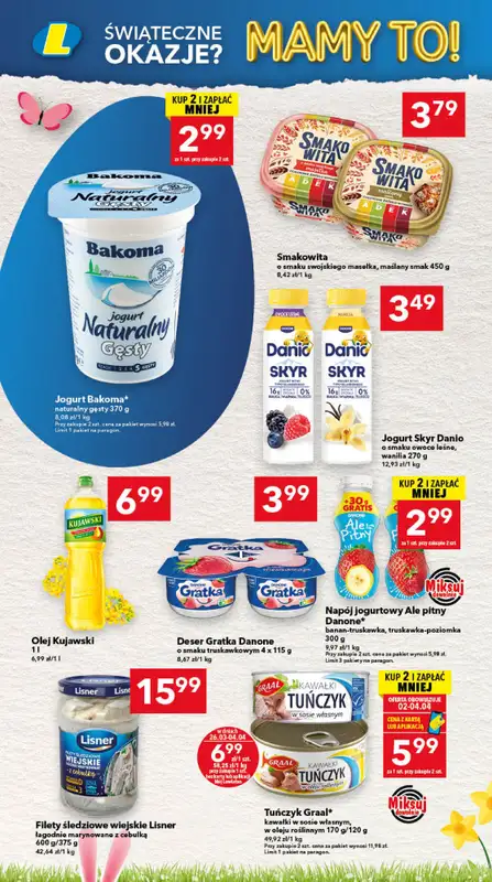 LEWIATAN - gazetka promocyjna Gazetka Świąteczne okazje Mamy to! woj. podkarpackie od czwartku 26.03 do soboty 04.04 - strona 6