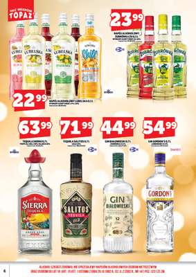 TOPAZ - gazetka promocyjna Gazetka alkoholowa od wtorku 24.03 do wtorku 31.03 - strona 6