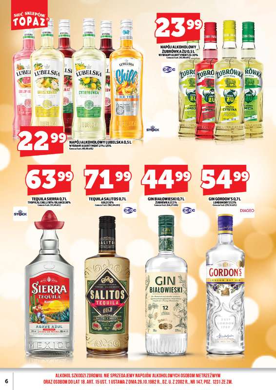 TOPAZ - gazetka promocyjna Gazetka alkoholowa od wtorku 24.03 do wtorku 31.03 - strona 6