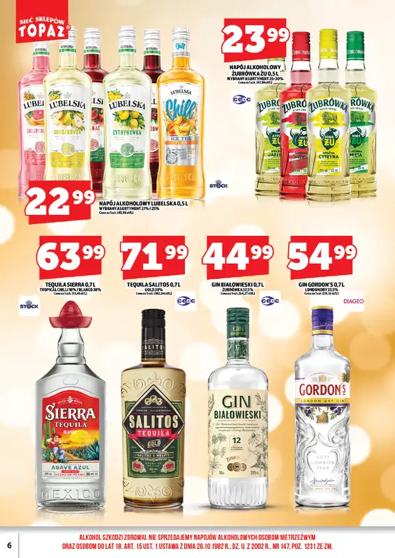 TOPAZ - gazetka promocyjna Gazetka alkoholowa od wtorku 24.03 do wtorku 31.03 - strona 6