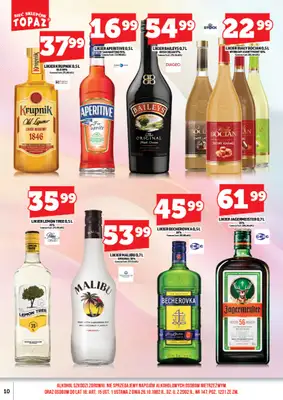 TOPAZ - gazetka promocyjna Gazetka alkoholowa od wtorku 24.03 do wtorku 31.03 - strona 10