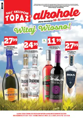 TOPAZ - gazetka promocyjna Gazetka alkoholowa od wtorku 24.03 do wtorku 31.03