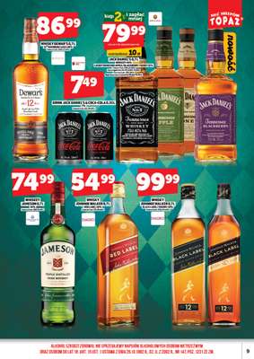 TOPAZ - gazetka promocyjna Gazetka alkoholowa od wtorku 24.03 do wtorku 31.03 - strona 9