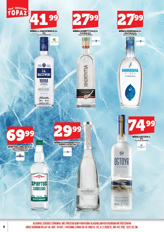 TOPAZ - gazetka promocyjna Gazetka alkoholowa od wtorku 24.03 do wtorku 31.03 - strona 4