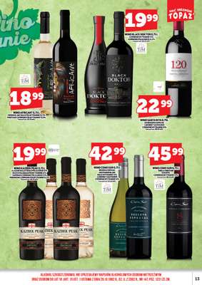 TOPAZ - gazetka promocyjna Gazetka alkoholowa od wtorku 24.03 do wtorku 31.03 - strona 13