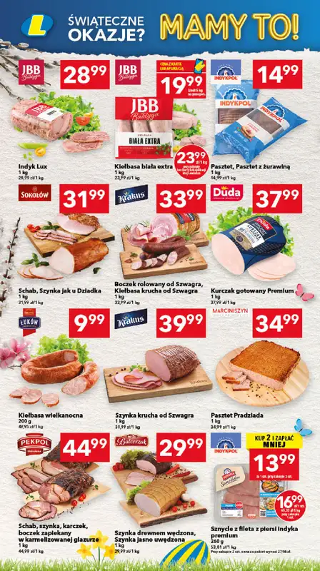 LEWIATAN - gazetka promocyjna Gazetka Świąteczne okazje Mamy to! Północ od czwartku 26.03 do soboty 04.04 - strona 2