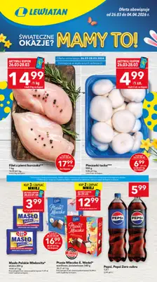 LEWIATAN - gazetka promocyjna Gazetka Świąteczne okazje Mamy to! woj. wielkopolskie od czwartku 26.03 do soboty 04.04