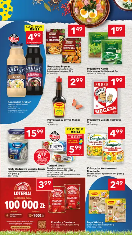 LEWIATAN - gazetka promocyjna Gazetka Świąteczne okazje Mamy to! woj. wielkopolskie od czwartku 26.03 do soboty 04.04 - strona 7