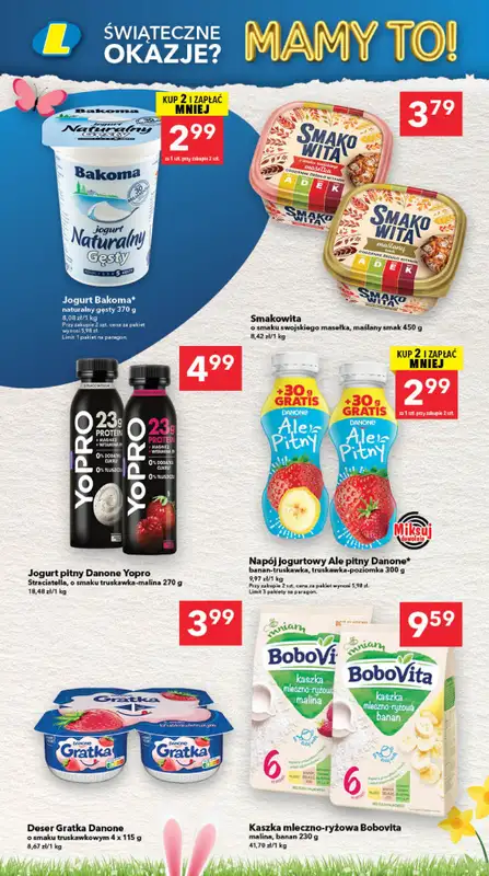 LEWIATAN - gazetka promocyjna Gazetka Świąteczne okazje Mamy to! Zachód od czwartku 26.03 do soboty 04.04 - strona 6