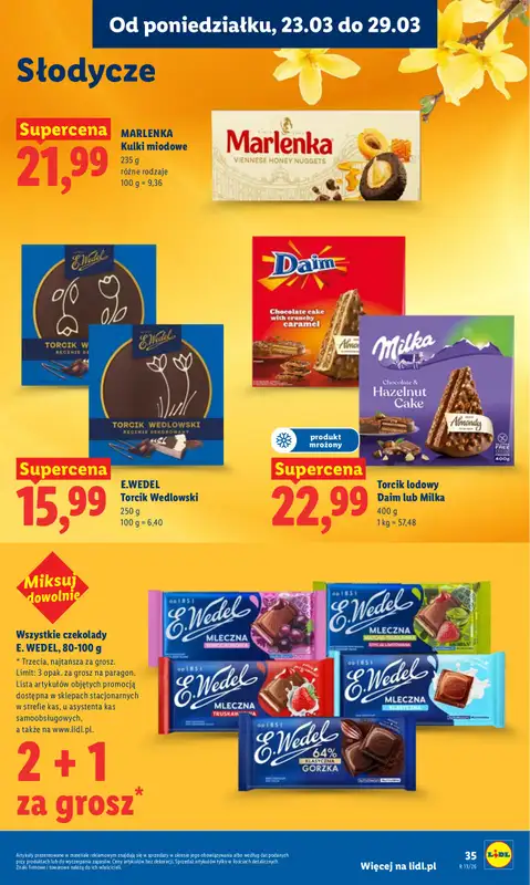Lidl - gazetka promocyjna Oferta od poniedziałku od poniedziałku 23.03 do środy 25.03 - strona 35