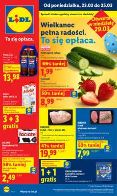 Lidl - gazetka promocyjna Oferta od poniedziałku od poniedziałku 23.03 do środy 25.03