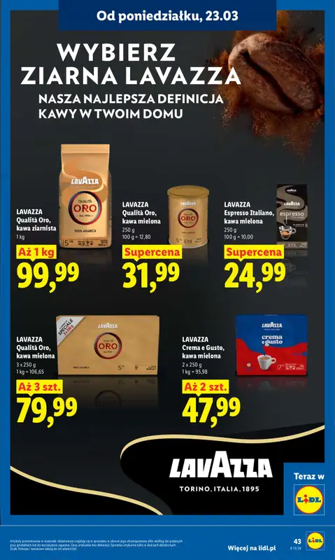Lidl - gazetka promocyjna Oferta od poniedziałku od poniedziałku 23.03 do środy 25.03 - strona 43