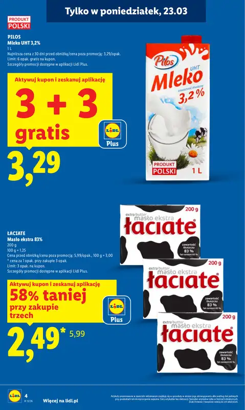 Lidl - gazetka promocyjna Oferta od poniedziałku od poniedziałku 23.03 do środy 25.03 - strona 4