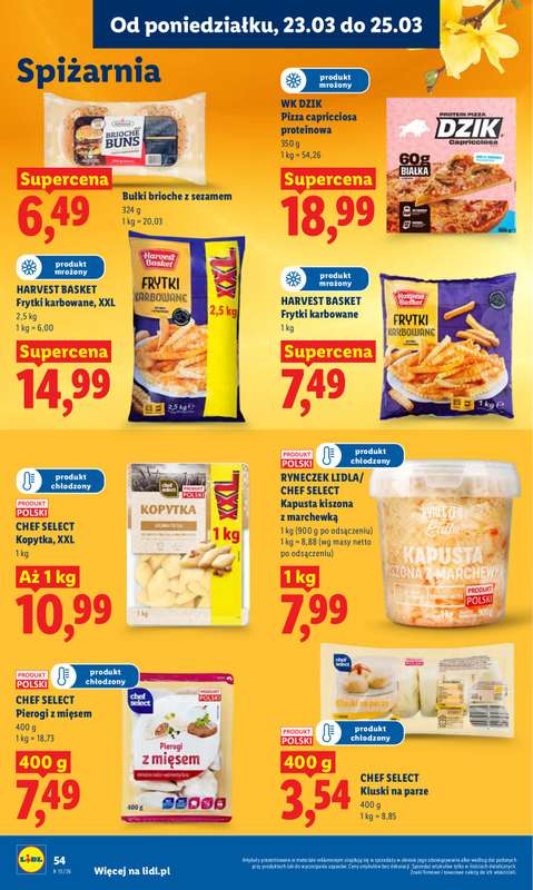 Lidl - gazetka promocyjna Oferta od poniedziałku od poniedziałku 23.03 do środy 25.03 - strona 54