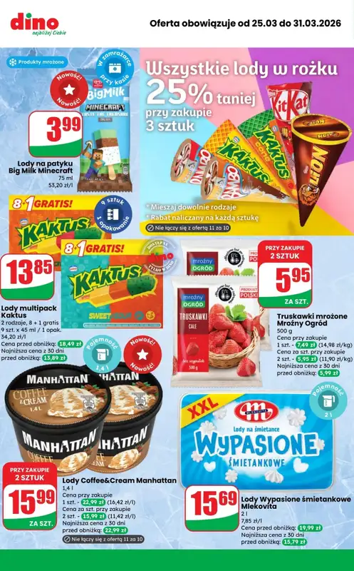 Dino - gazetka promocyjna MEGA promocje! od środy 25.03 do wtorku 31.03 - strona 9