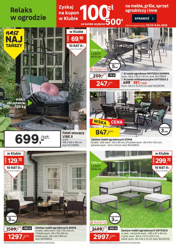 Leroy Merlin - gazetka promocyjna Gazetka Nowy ogród i wiele więcej od środy 25.03 do wtorku 21.04 - strona 2