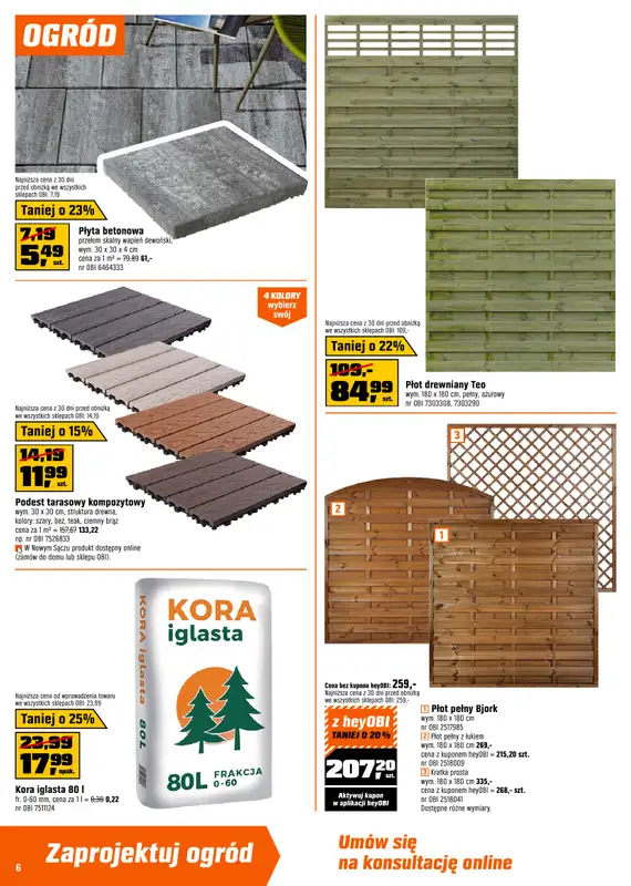 OBI - gazetka promocyjna Gazetka od środy 25.03 do poniedziałku 06.04 - strona 6