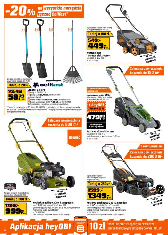 OBI - gazetka promocyjna Gazetka od środy 25.03 do poniedziałku 06.04 - strona 4
