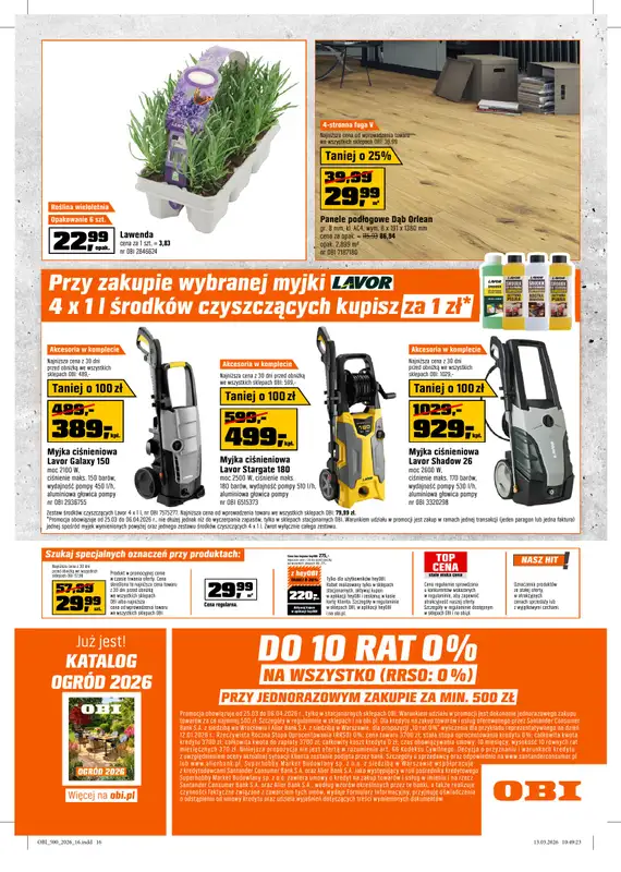 OBI - gazetka promocyjna Gazetka od środy 25.03 do poniedziałku 06.04 - strona 16