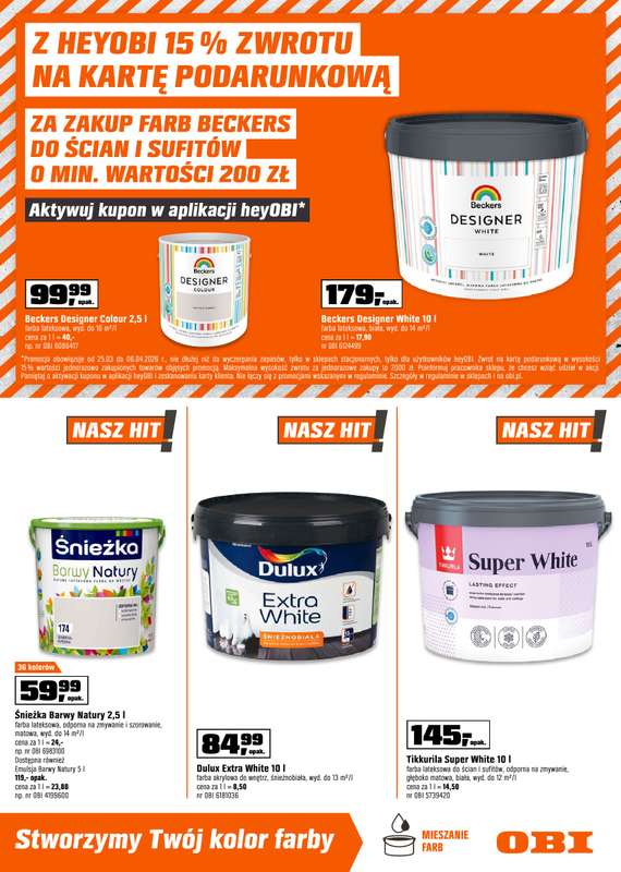 OBI - gazetka promocyjna Gazetka od środy 25.03 do poniedziałku 06.04 - strona 13