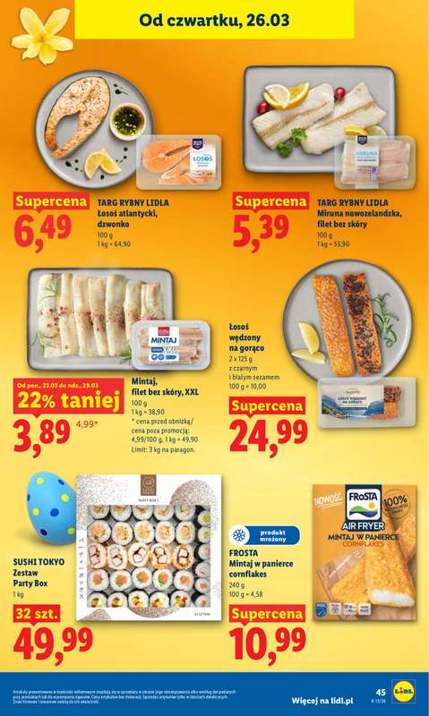 Lidl - gazetka promocyjna Oferta od czwartku od czwartku 26.03 do niedzieli 29.03 - strona 45