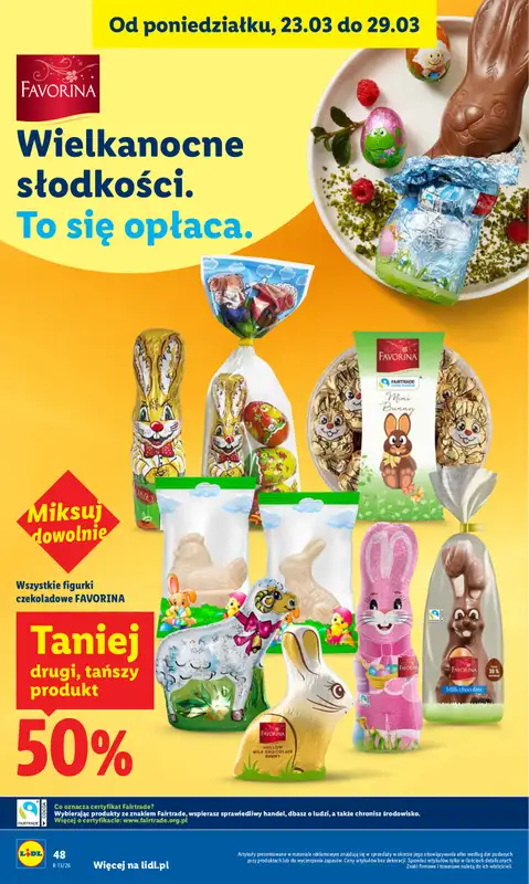 Lidl - gazetka promocyjna Oferta od czwartku od czwartku 26.03 do niedzieli 29.03 - strona 48