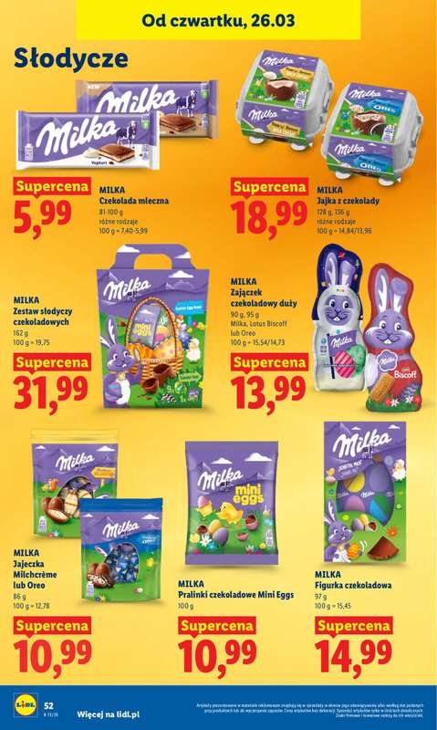 Lidl - gazetka promocyjna Oferta od czwartku od czwartku 26.03 do niedzieli 29.03 - strona 52