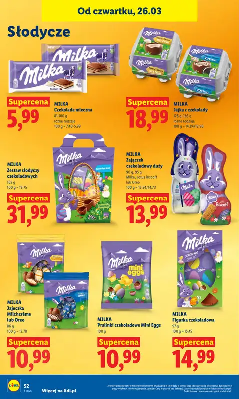 Lidl - gazetka promocyjna Oferta od czwartku od czwartku 26.03 do niedzieli 29.03 - strona 52