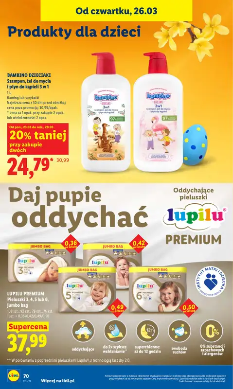 Lidl - gazetka promocyjna Oferta od czwartku od czwartku 26.03 do niedzieli 29.03 - strona 70