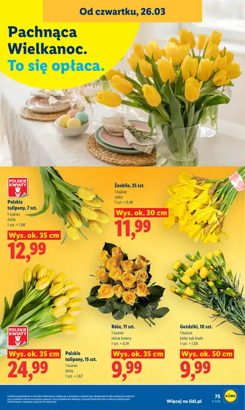 Lidl - gazetka promocyjna Oferta od czwartku od czwartku 26.03 do niedzieli 29.03 - strona 75
