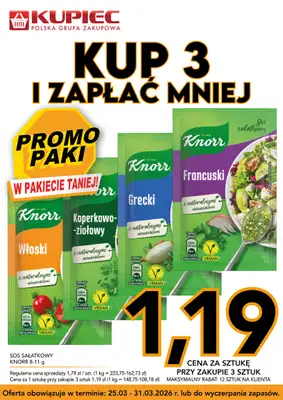 Kupiec - gazetka promocyjna Promopaki od środy 25.03 do wtorku 31.03 - strona 8