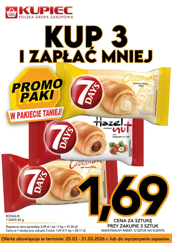 Kupiec - gazetka promocyjna Promopaki od środy 25.03 do wtorku 31.03 - strona 2