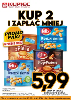 Kupiec - gazetka promocyjna Promopaki od środy 25.03 do wtorku 31.03 - strona 6