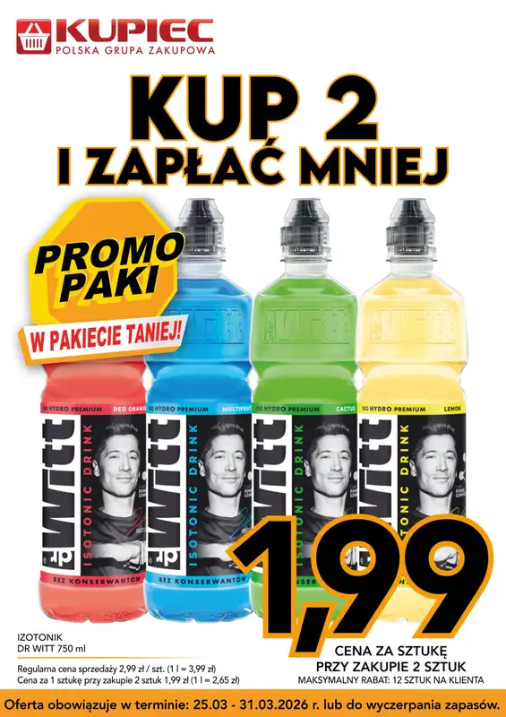 Kupiec - gazetka promocyjna Promopaki od środy 25.03 do wtorku 31.03 - strona 5
