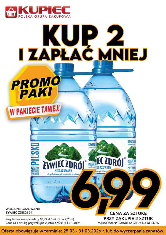Kupiec - gazetka promocyjna Promopaki od środy 25.03 do wtorku 31.03 - strona 15