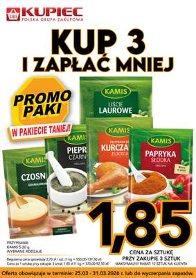 Kupiec - gazetka promocyjna Promopaki od środy 25.03 do wtorku 31.03 - strona 7