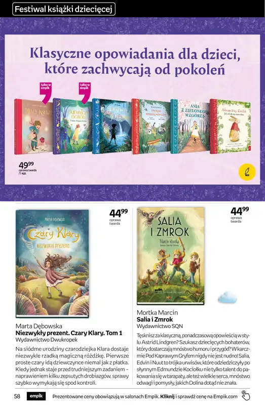 Empik - gazetka promocyjna Tom kultury: książki od środy 25.03 do wtorku 07.04 - strona 58