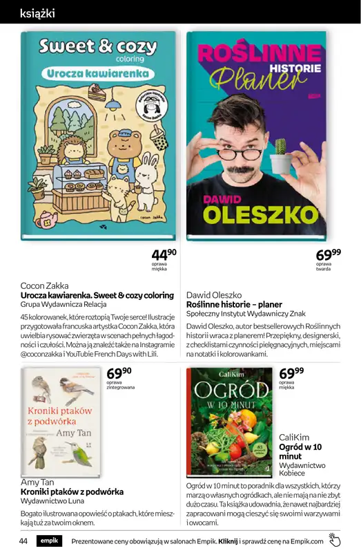 Empik - gazetka promocyjna Tom kultury: książki od środy 25.03 do wtorku 07.04 - strona 44