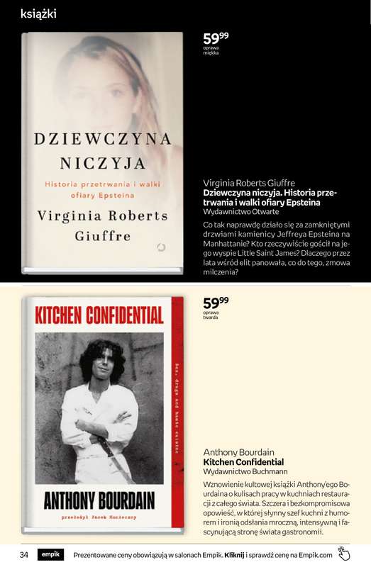 Empik - gazetka promocyjna Tom kultury: książki od środy 25.03 do wtorku 07.04 - strona 34
