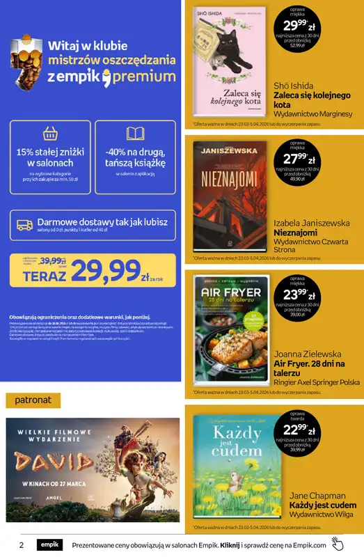 Empik - gazetka promocyjna Tom kultury: książki od środy 25.03 do wtorku 07.04 - strona 2