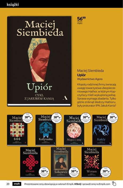 Empik - gazetka promocyjna Tom kultury: książki od środy 25.03 do wtorku 07.04 - strona 20