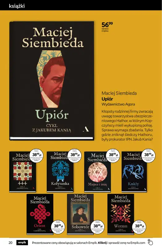 Empik - gazetka promocyjna Tom kultury: książki od środy 25.03 do wtorku 07.04 - strona 20