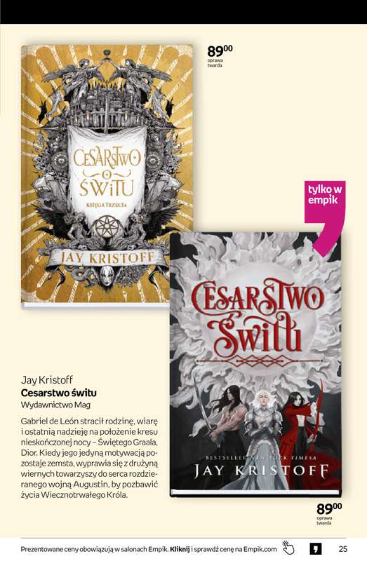 Empik - gazetka promocyjna Tom kultury: książki od środy 25.03 do wtorku 07.04 - strona 25